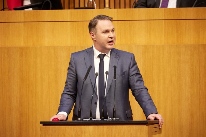 Andreas Babler, Copyright Parlamentsdirektion, Foto: Thomas Topf